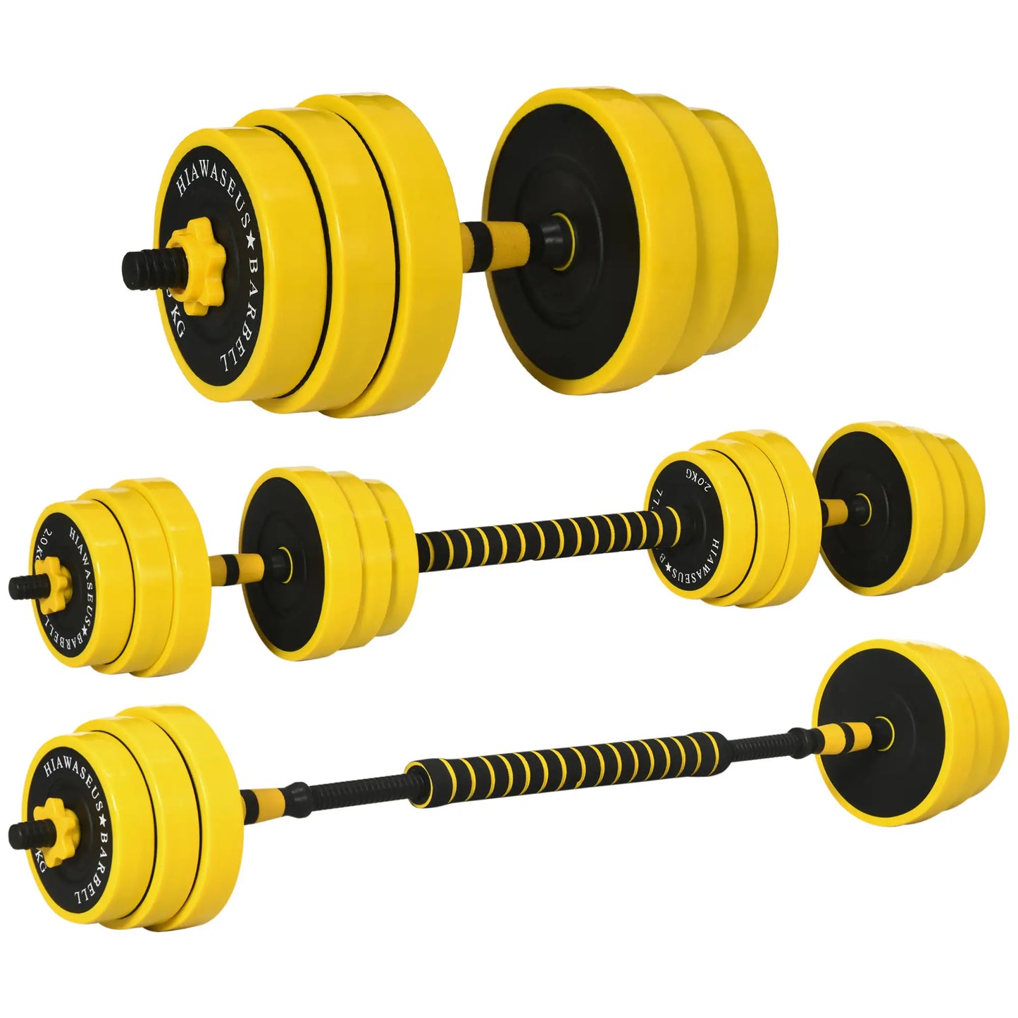 Adjustable Dumbbell Barbell Set 66lbs, Strength Training, Home Gym Dumbbells & Barbells at Gallery Canada