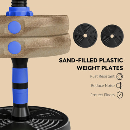 Adjustable Dumbbell Set, 33lb Free Weights With Connector Dumbbells & Barbells at Gallery Canada