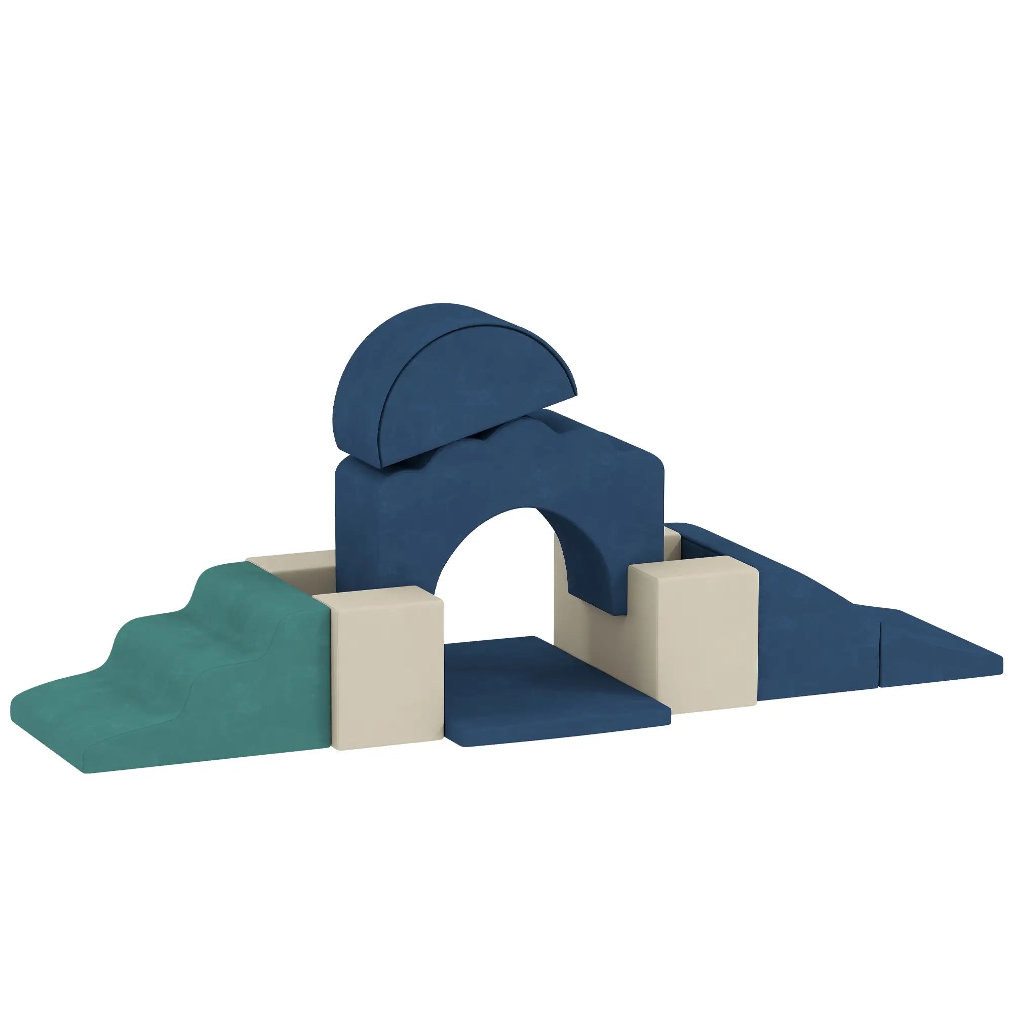 7-Piece Baby Soft Play Set, Indoor Crawling Gym, Navy Blue Kids Gym & Playmats at Gallery Canada