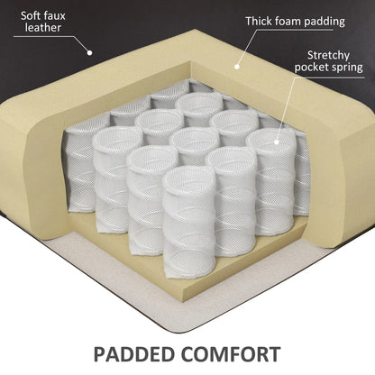 PU Leather Electric Recliner Chair, Remote, Side Pockets, Brown Electric Power Lift Chairs at Gallery Canada