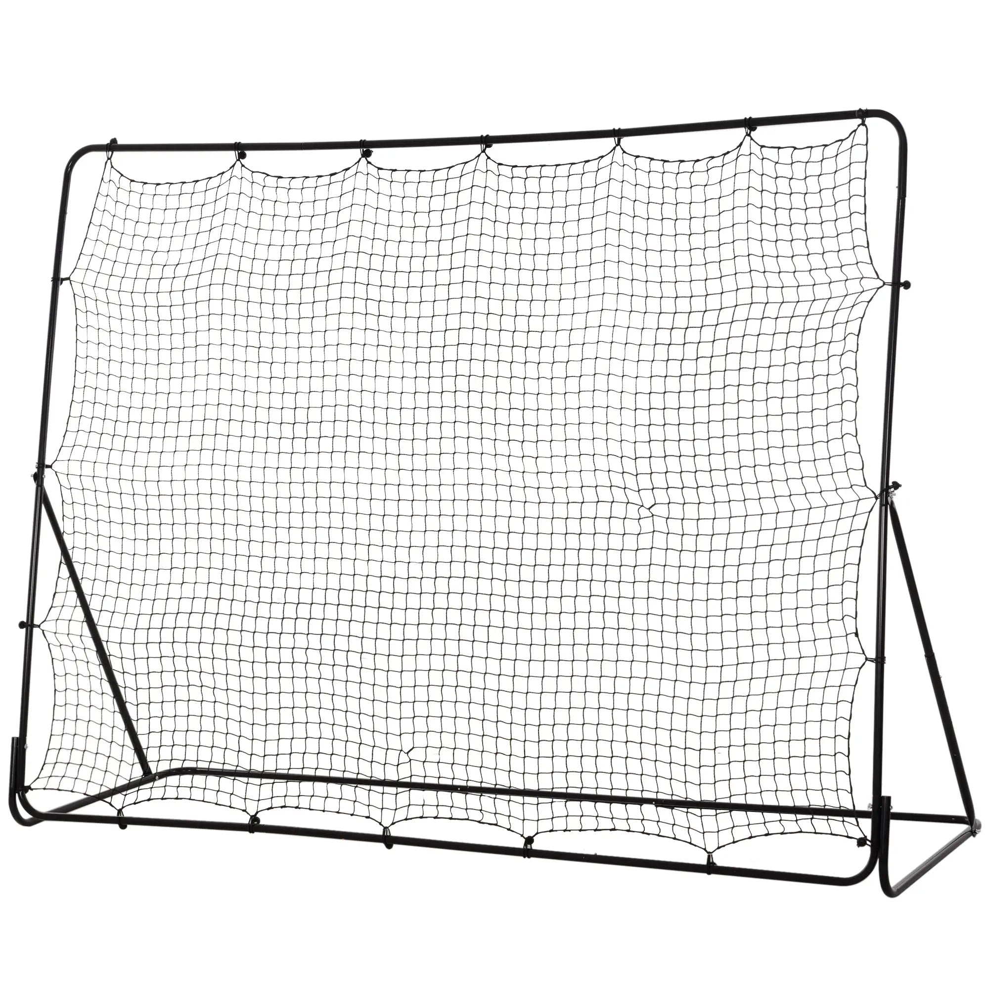 8' x 6' Soccer Rebounder Net, 5 Adjustable Angles, Training Practice Football Black at Gallery Canada
