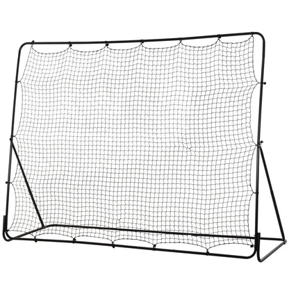 8' x 6' Soccer Rebounder Net, 5 Adjustable Angles, Training Practice Football Black at Gallery Canada