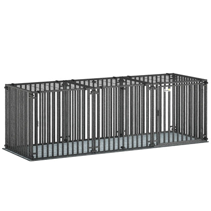 83 Inch Heavy Duty Dog Crate, Extra Large Metal Cage With Mat Dog Cages & Crates at Gallery Canada
