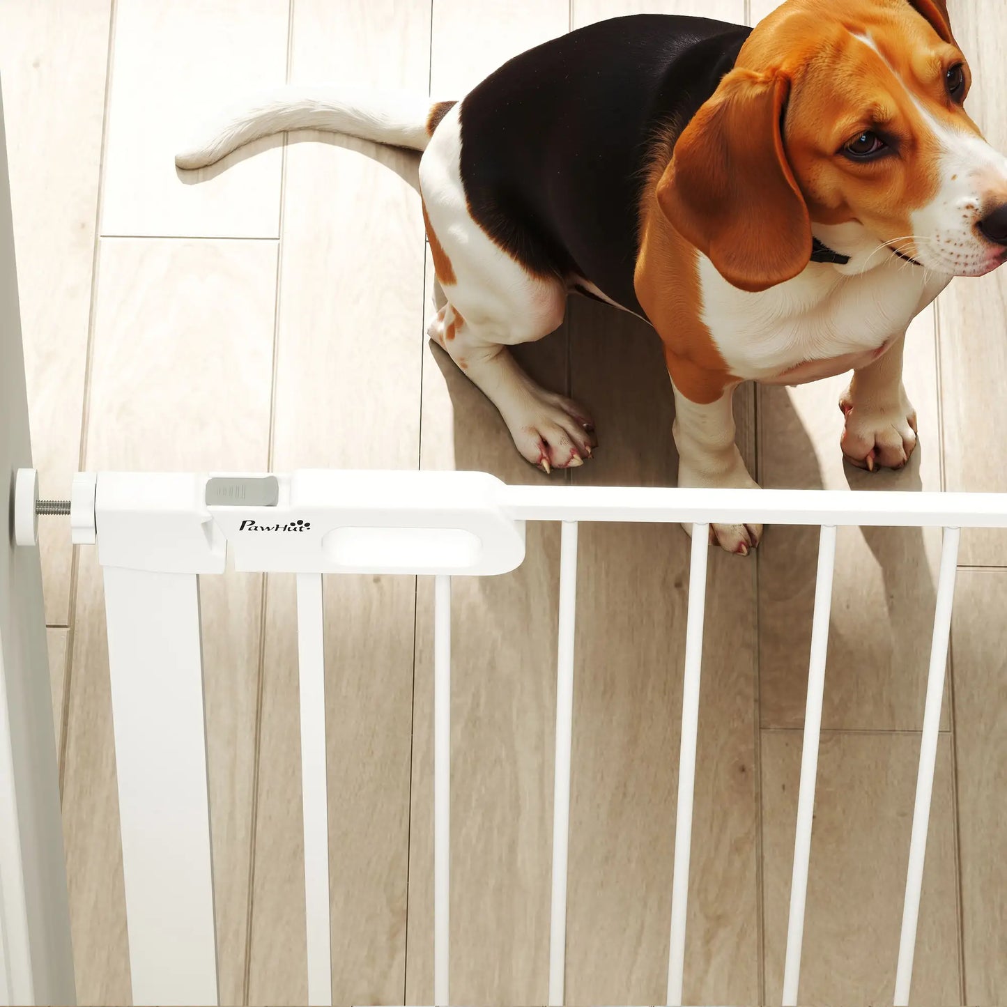 30"-32" Extra Wide Pet Gate, 35"H, Small Door, White Houses, Kennels & Pens at Gallery Canada
