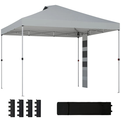 9.6 x 9.6 ft Pop Up Canopy Tent, UPF 50+, With Pockets, Sandbags, Wheeled Bag