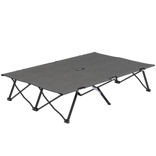Two Person Folding Camping Cot, Portable Double Cot, 76