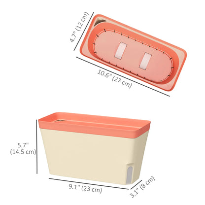 Self Watering Flower Pots, 10.5 Inch Planter Box With Water Level Indicator Garden Accessories at Gallery Canada