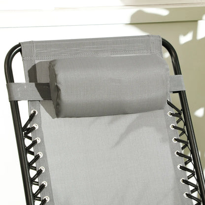 2pc Foldable Rocking Chair Set, Breathable Mesh Seat, Headrest, Grey Outdoor Rocking Chairs at Gallery Canada