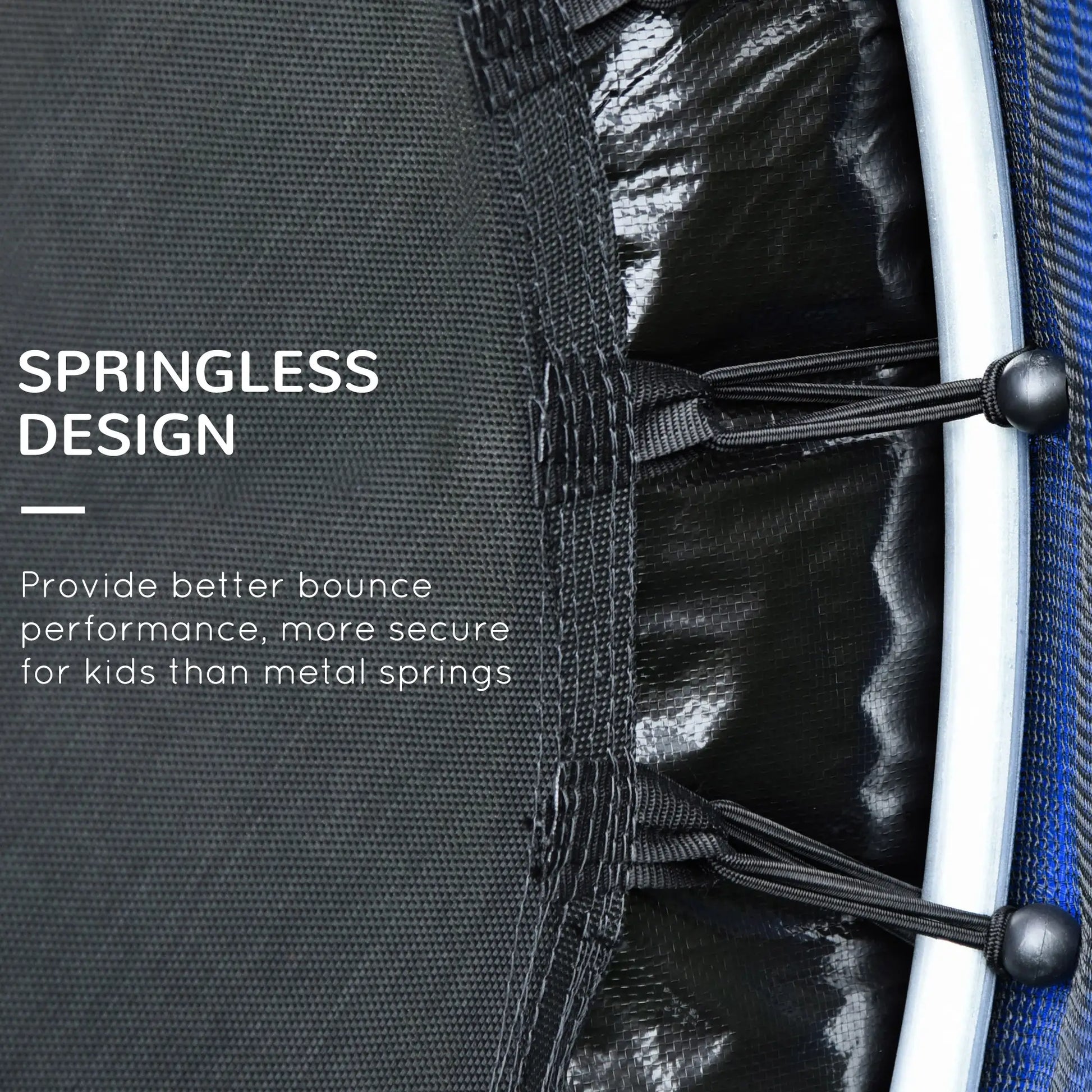 55" Kids Trampoline with Enclosure Net, Indoor/Outdoor, Multi-Coloured Trampolines at Gallery Canada