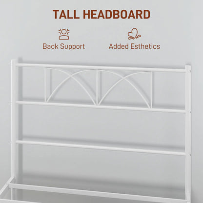 Metal Twin Bed Frame, Headboard, Steel Slat Support, Underbed Storage Bed Frames at Gallery Canada