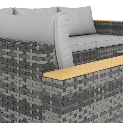 L-Shaped Wicker Patio Furniture Set, 7 Piece, Light Grey Patio Furniture Sets at Gallery Canada