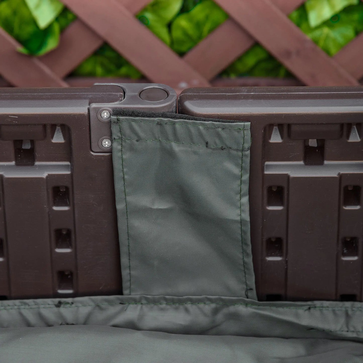 Kids Outdoor Sandbox with Canopy, Bottom Fabric Liner, Brown Sandboxes & Accessories at Gallery Canada