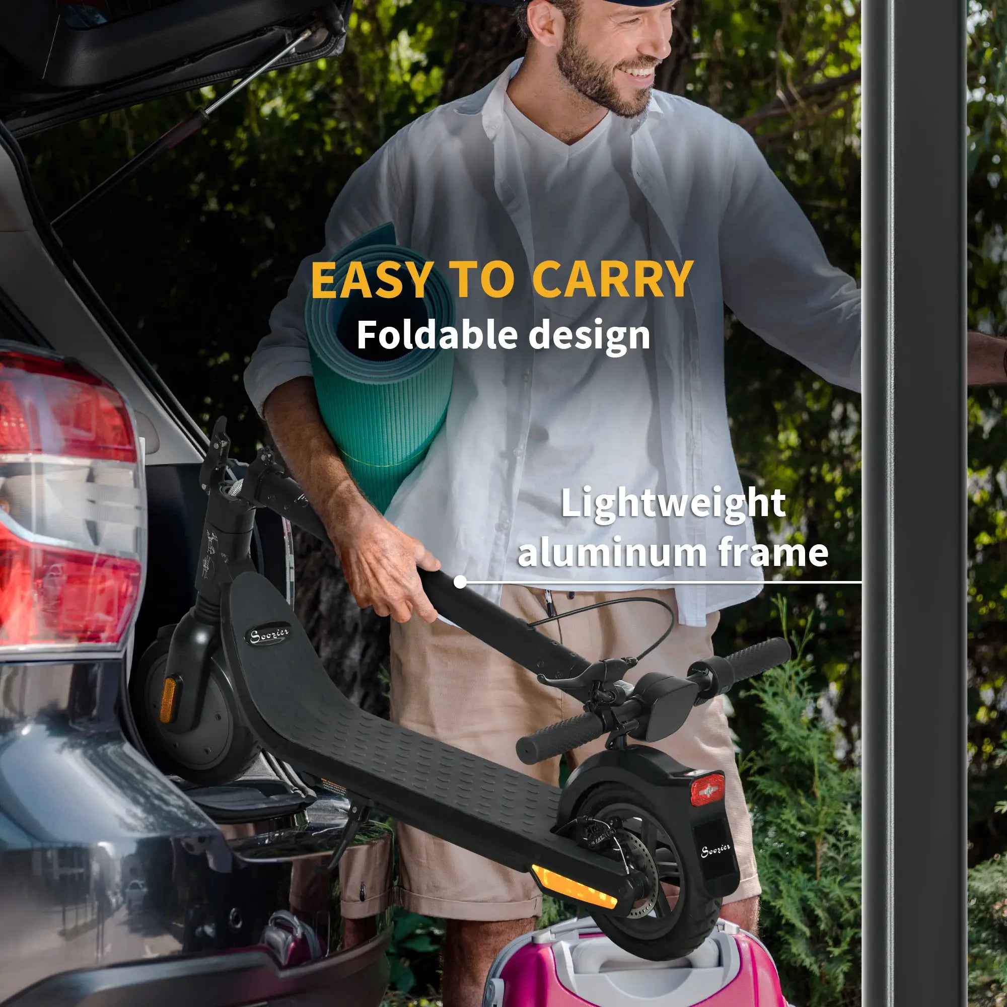 Folding Electric Scooter, 25KM/H, 35KM Range, 330LBS Max Load Scooters at Gallery Canada