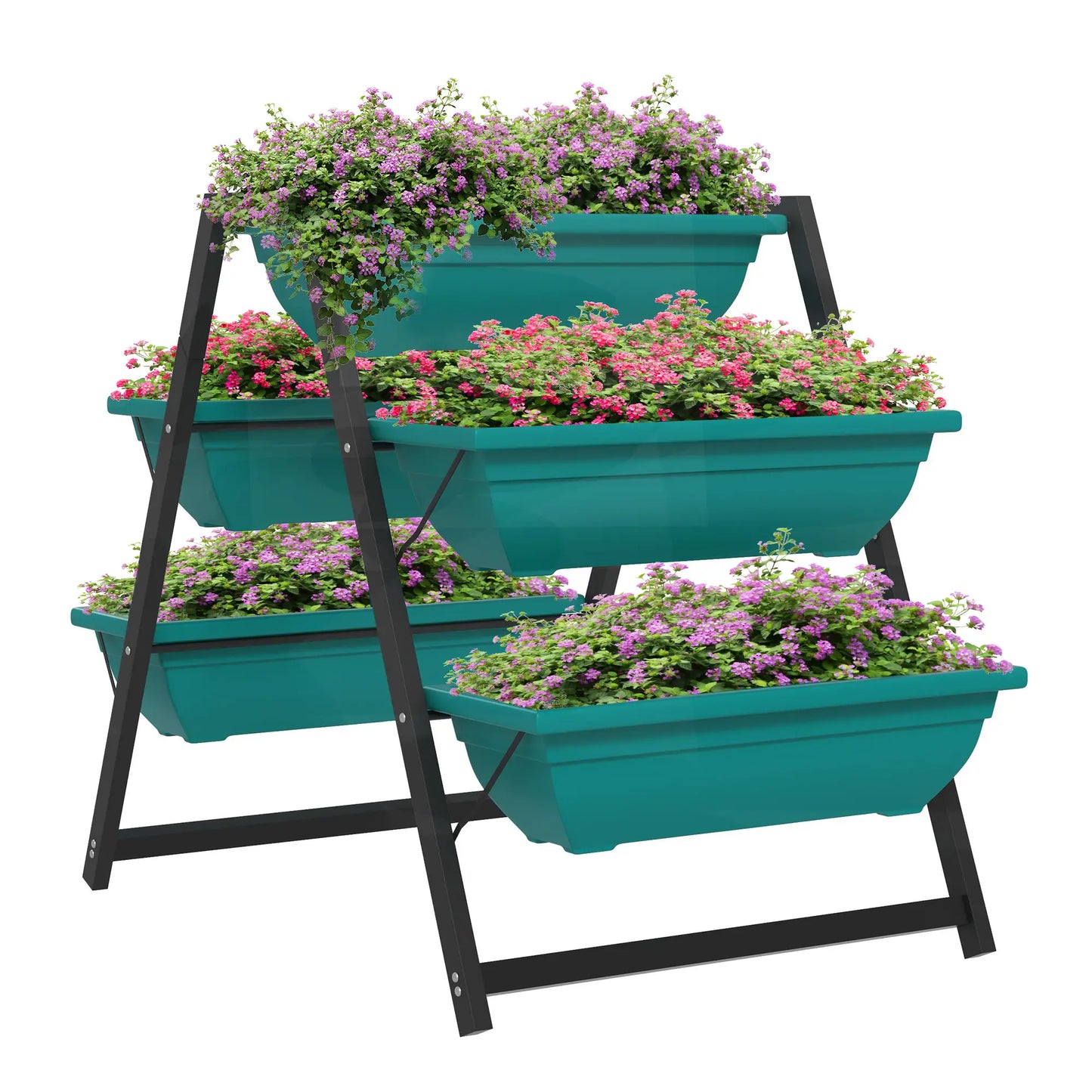 3-Tier Vertical Raised Garden Planter, 5 Boxes, Outdoor Plant Stand Plant Stands at Gallery Canada