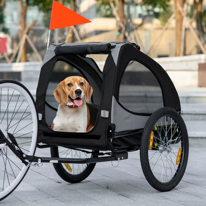 Dog Bike Trailer, Hitch Coupler, Quick Release Wheels, Medium, Black Dog Bike Trailers & Strollers at Gallery Canada