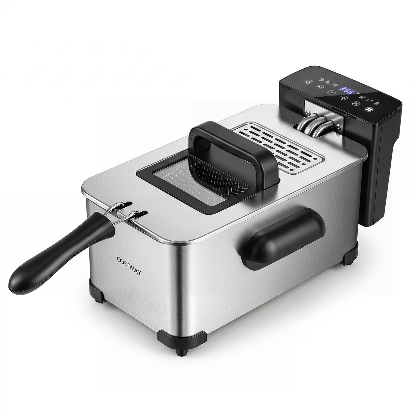 3.2-Qt Electric Deep Fryer, 1700W, LED Touch Screen, Enamel Oil Tank Air Fryers at Gallery Canada