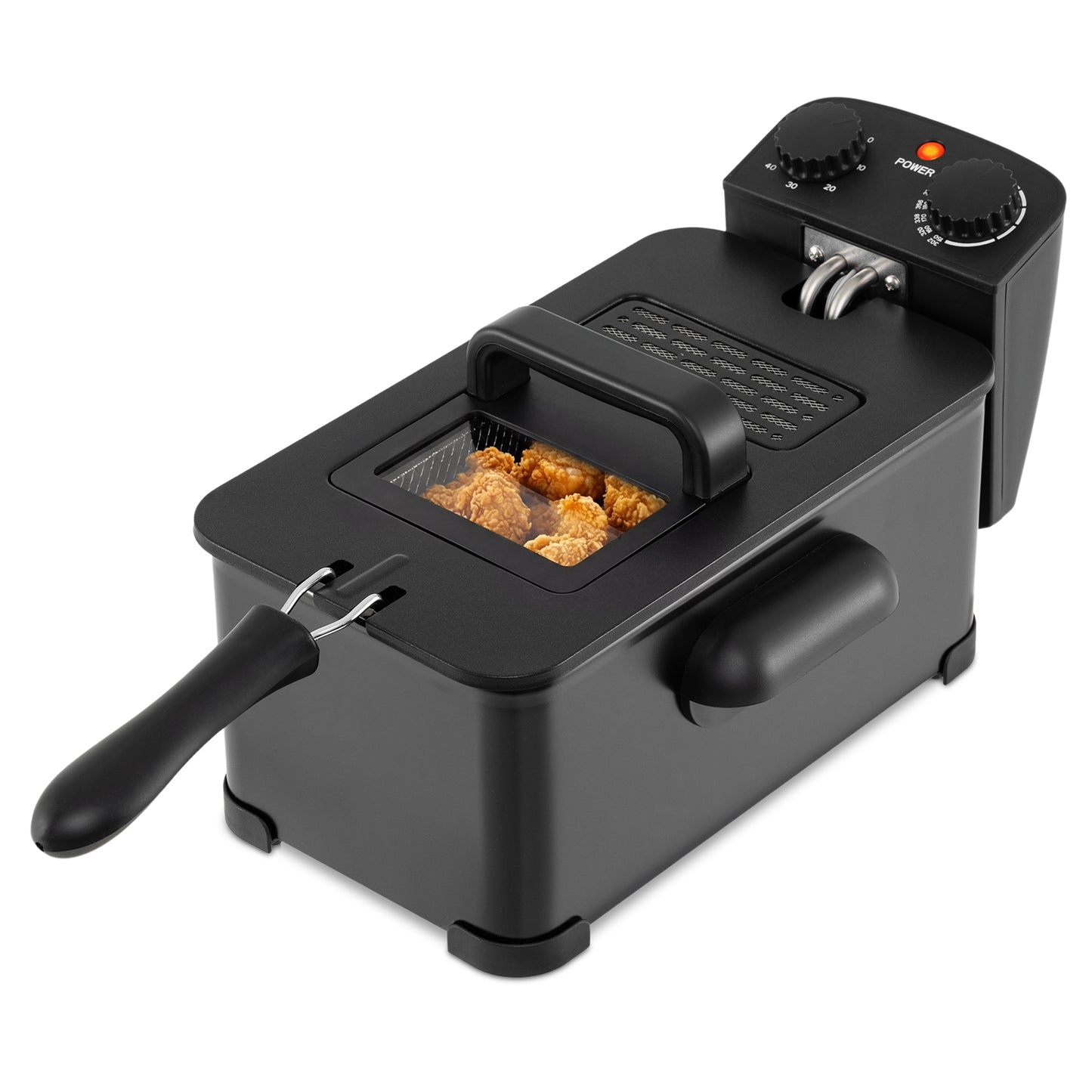 3.2 Quart Electric Stainless Steel Deep Fryer with Timer, Black Air Fryers at Gallery Canada