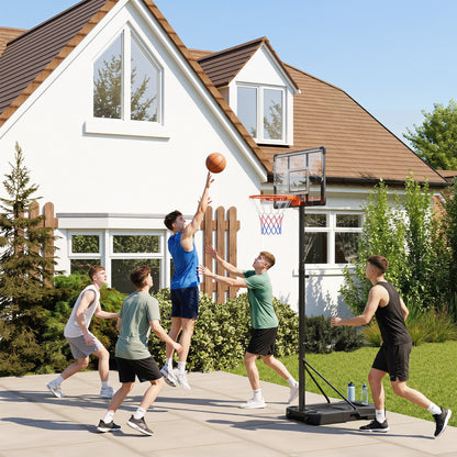Portable Basketball Hoop, Adjustable 3.3-10 Feet, Black Sport Equipments at Gallery Canada