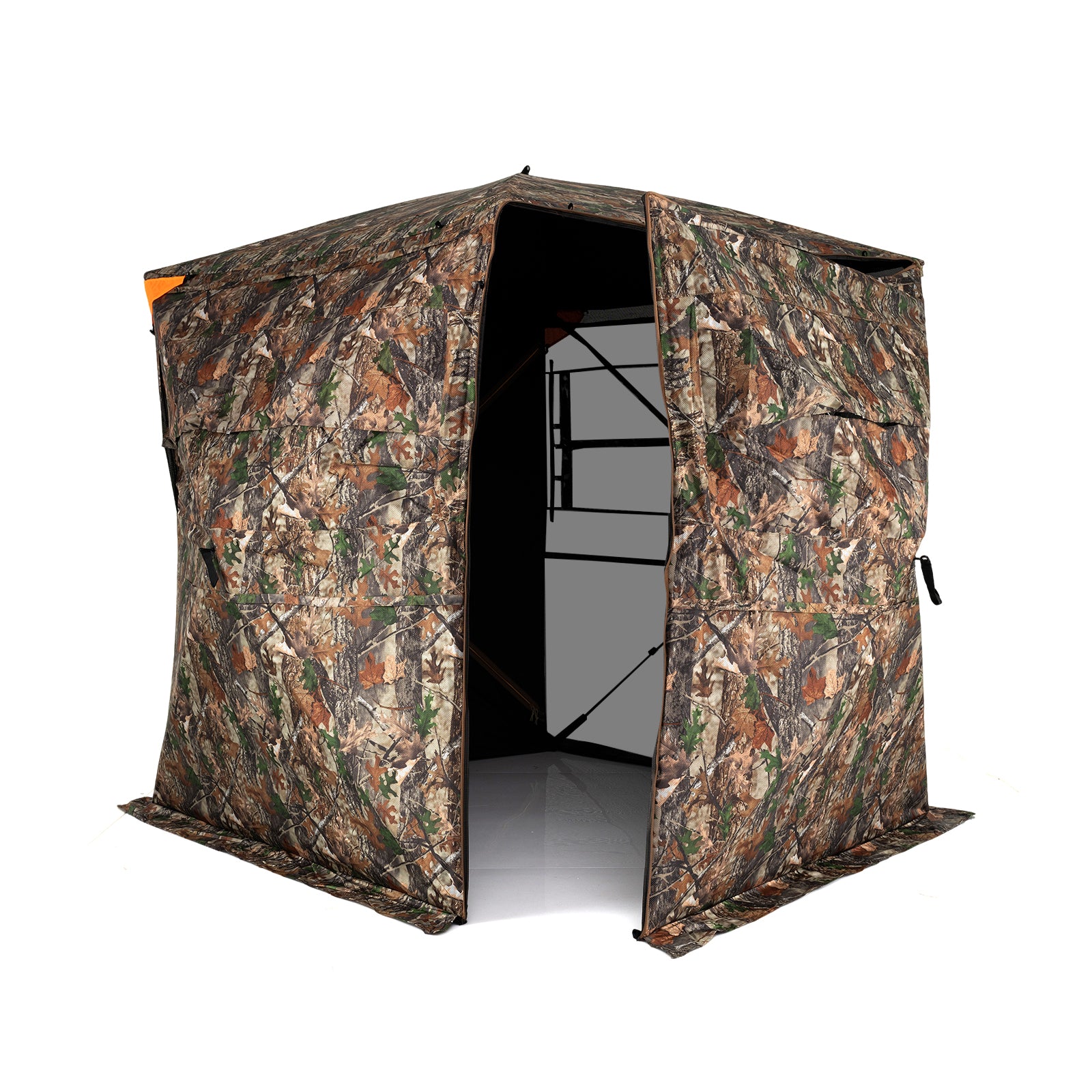 3-4 Person Hunting Blind 270° See-Through Pop-up Ground Blind with Full-Open Swing Door Tents at Gallery Canada