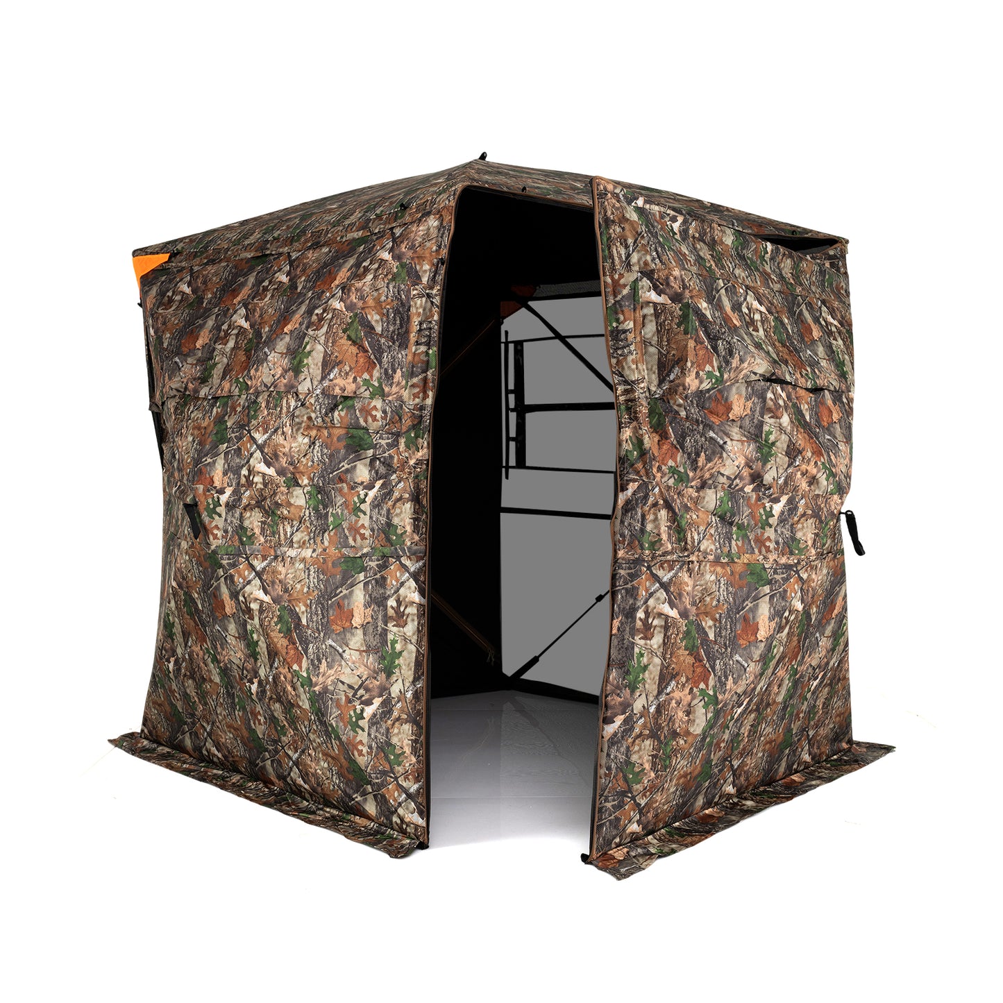 3-4 Person Hunting Blind 270° See-Through Pop-up Ground Blind with Full-Open Swing Door Tents at Gallery Canada
