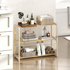 3/4-Tier Solid Wood Shoe Rack with Slatted Open Shelves-3-Tier, Natural Shoe Racks & Storage Benches Natural at Gallery Canada