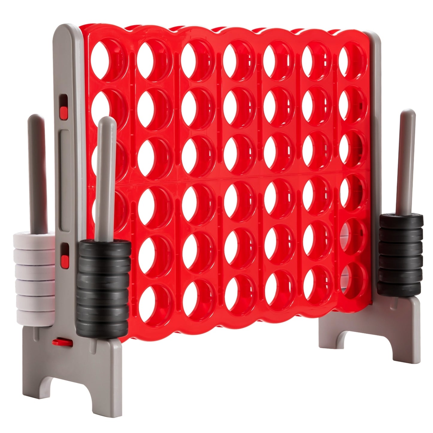 Jumbo 4 To Score Giant Game Set, 3.5 Feet Tall, 42 Rings, Red Lawn Games at Gallery Canada