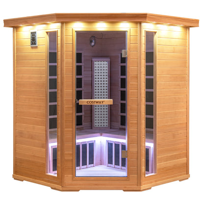 3-5 People Far Infrared Wooden Sauna Room for Home, Natural Massage at Gallery Canada