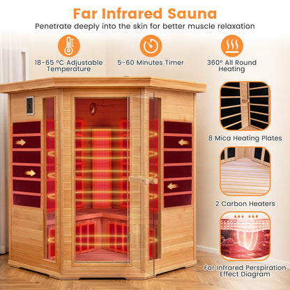 3-5 People Far Infrared Wooden Sauna Room for Home, Natural Massage at Gallery Canada
