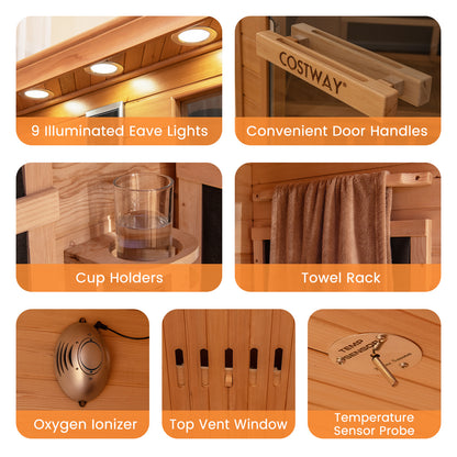 3-5 People Far Infrared Wooden Sauna Room for Home, Natural Massage at Gallery Canada