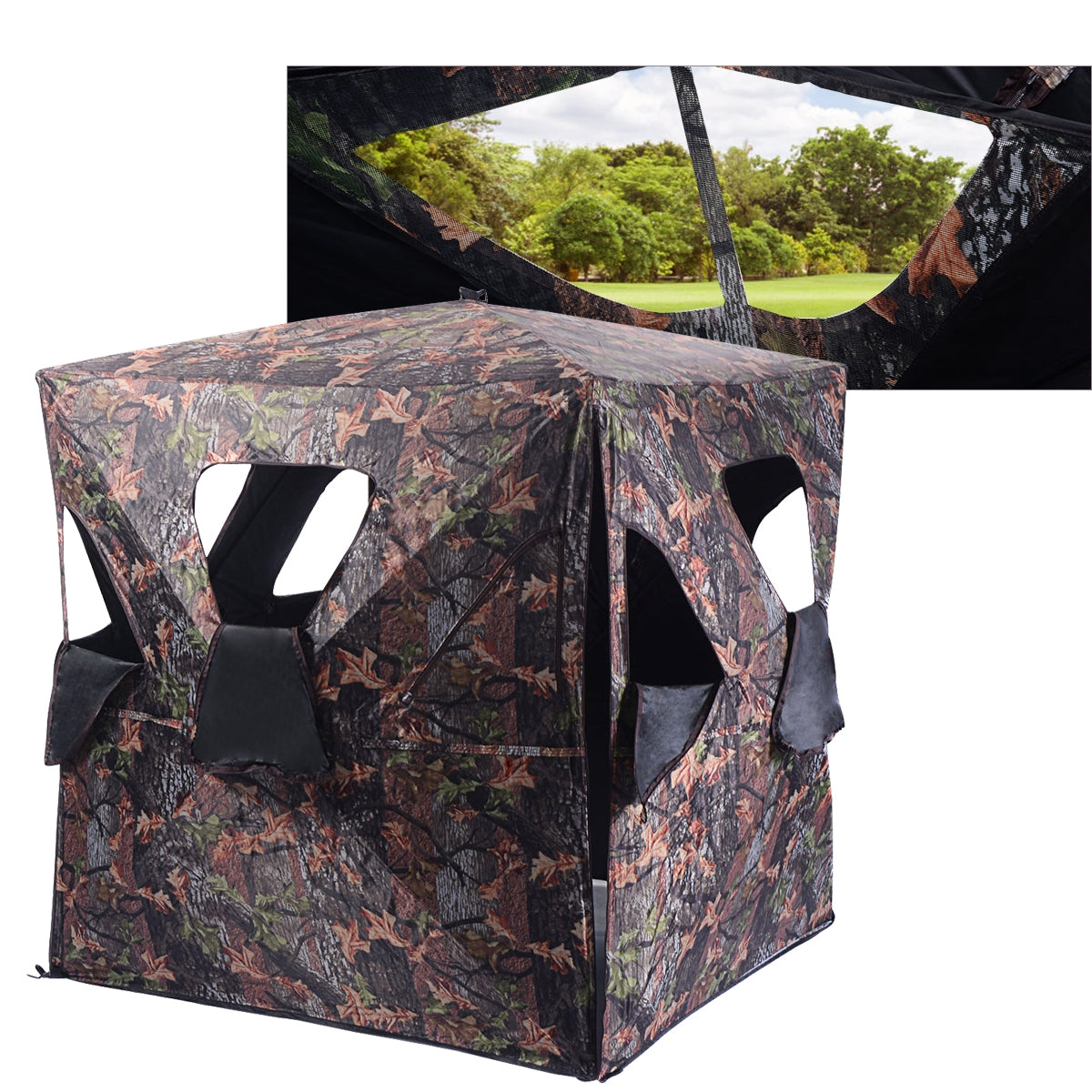 Ground Hunting Blind Portable Deer Pop Up Camo Hunter Hunting & Shooting at Gallery Canada