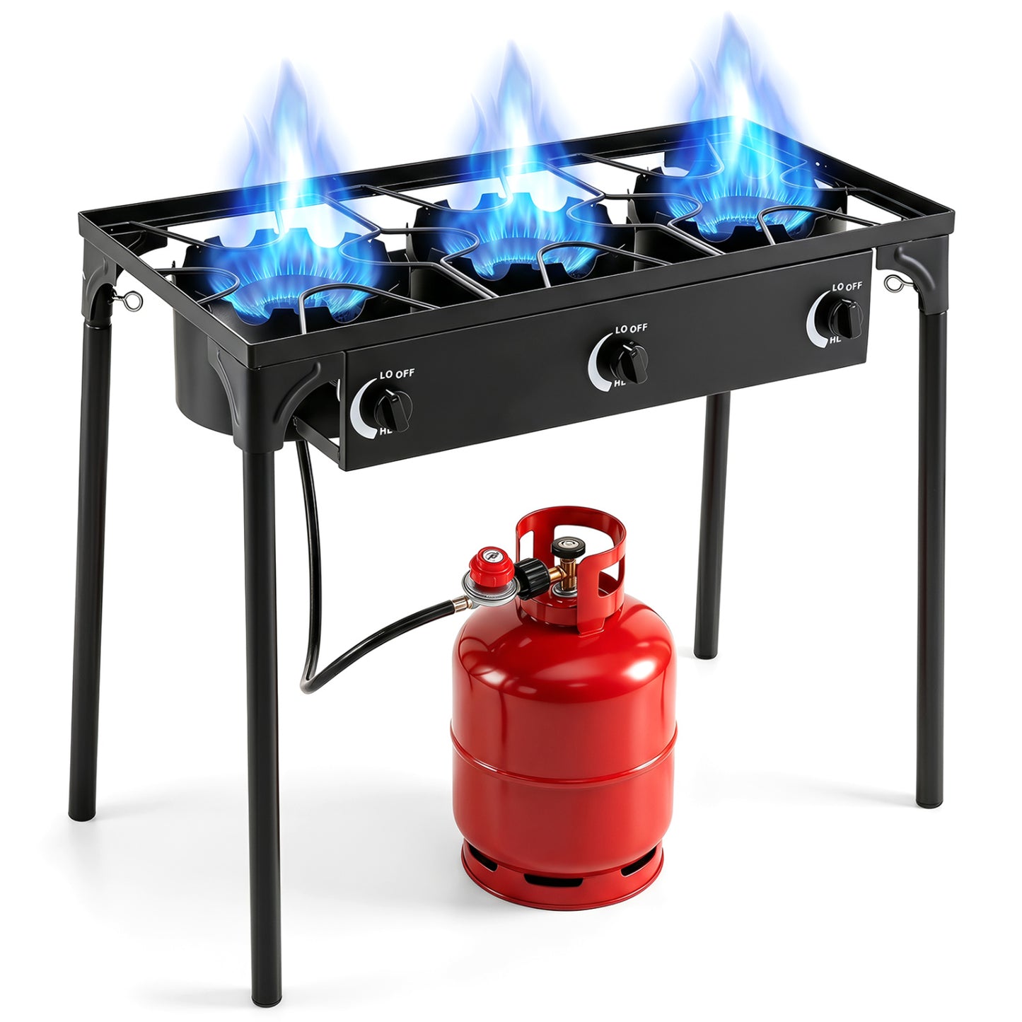 3 Burner Propane Stove, 240000 BTU, Black Outdoor Grills at Gallery Canada