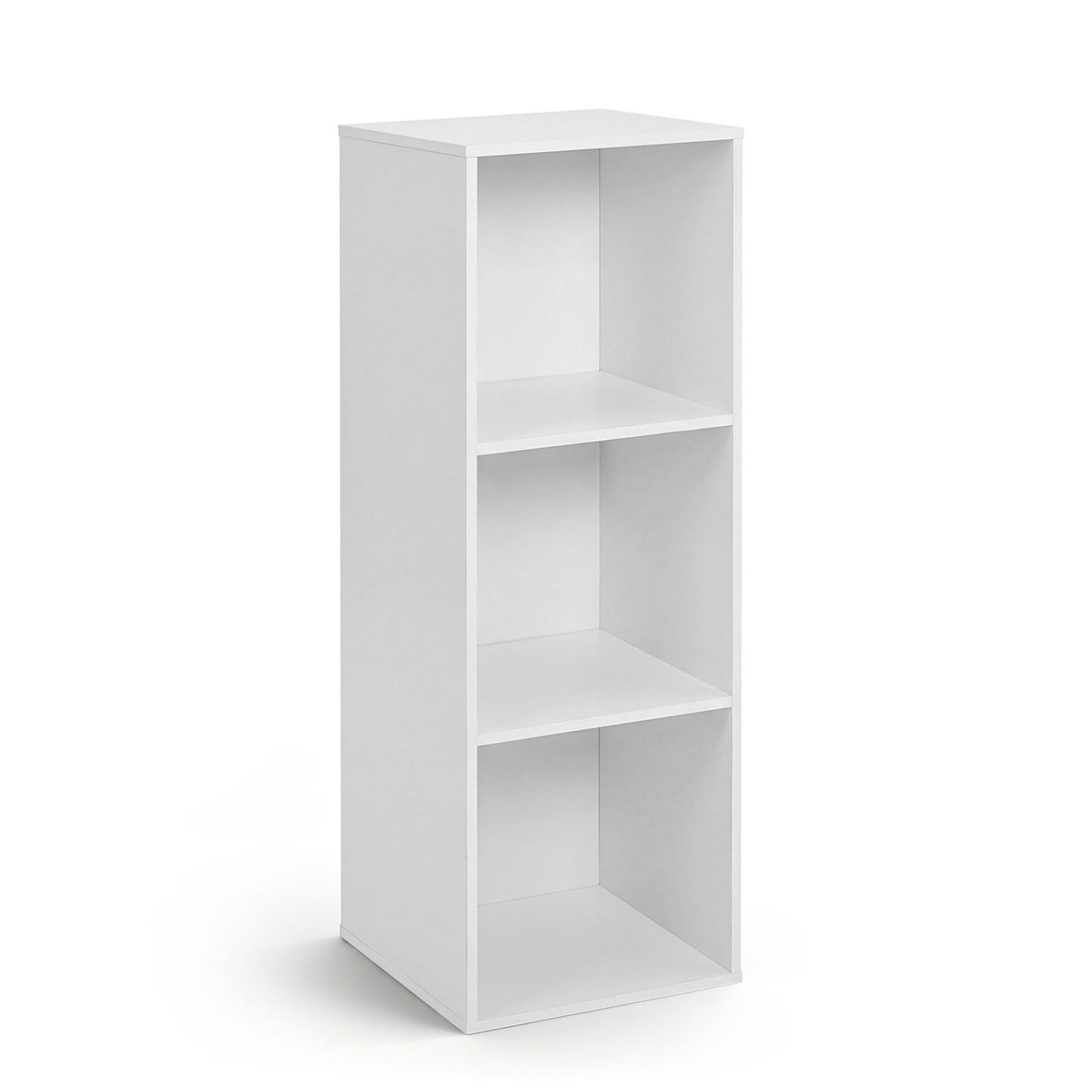 Bibliothèque de rangement à 3 cubes avec kit anti-basculement, blanc