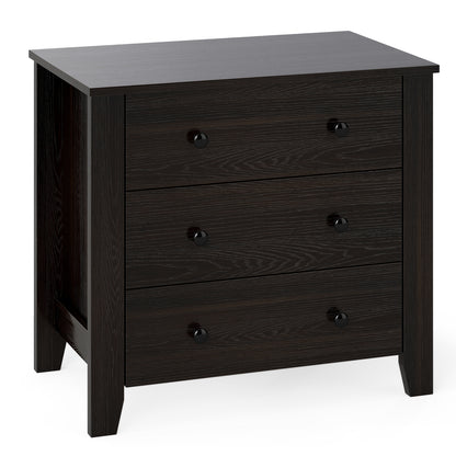 3-Drawer Dresser, Modern Large Nightstand, Dark Brown Dressers & Chests Dark Brown at Gallery Canada