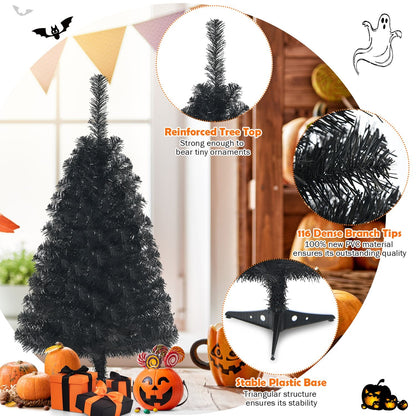 3 Feet Unlit Artificial Christmas Mini Tree, Black Christmas Tree at Gallery Canada