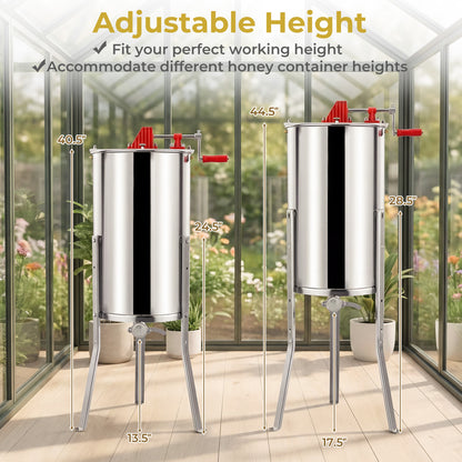 3 Frame Manual Honey Extractor, Gravity Flow Gate, Clear Lid Small Appliances at Gallery Canada