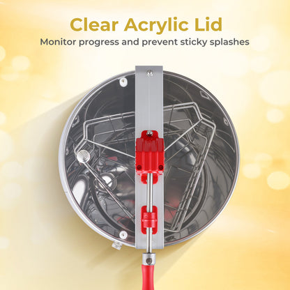 3 Frame Manual Honey Extractor, Gravity Flow Gate, Clear Lid Small Appliances at Gallery Canada