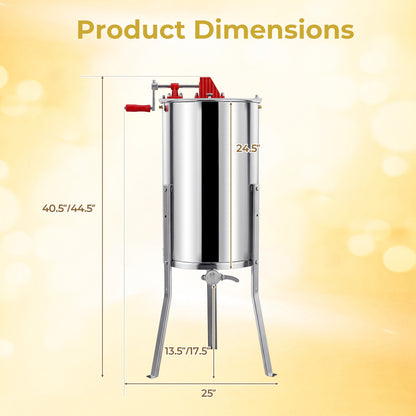 3 Frame Manual Honey Extractor, Gravity Flow Gate, Clear Lid Small Appliances at Gallery Canada