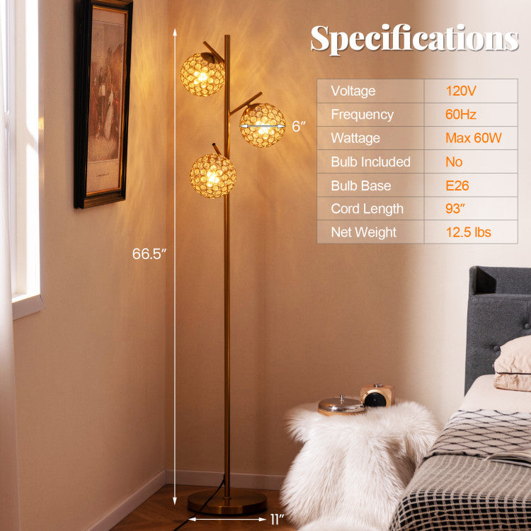 3-Globe Floor Lamp and Mid Century Modern Accent Chair Table & Floor Lamps at Gallery Canada