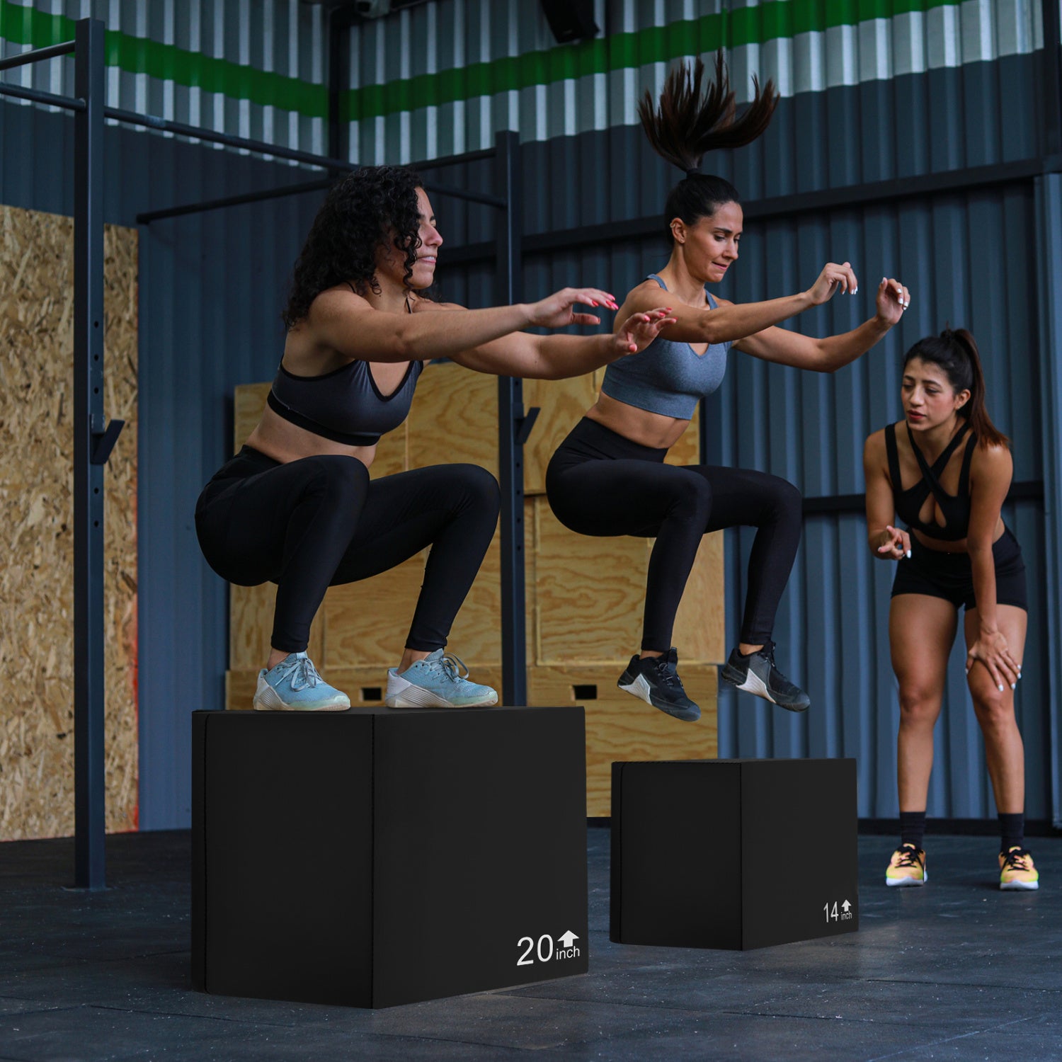 3 In 1 Foam Plyometric Box, 16 Inches, 3 Heights, Easy To Clean PU Cover Sport Equipments at Gallery Canada