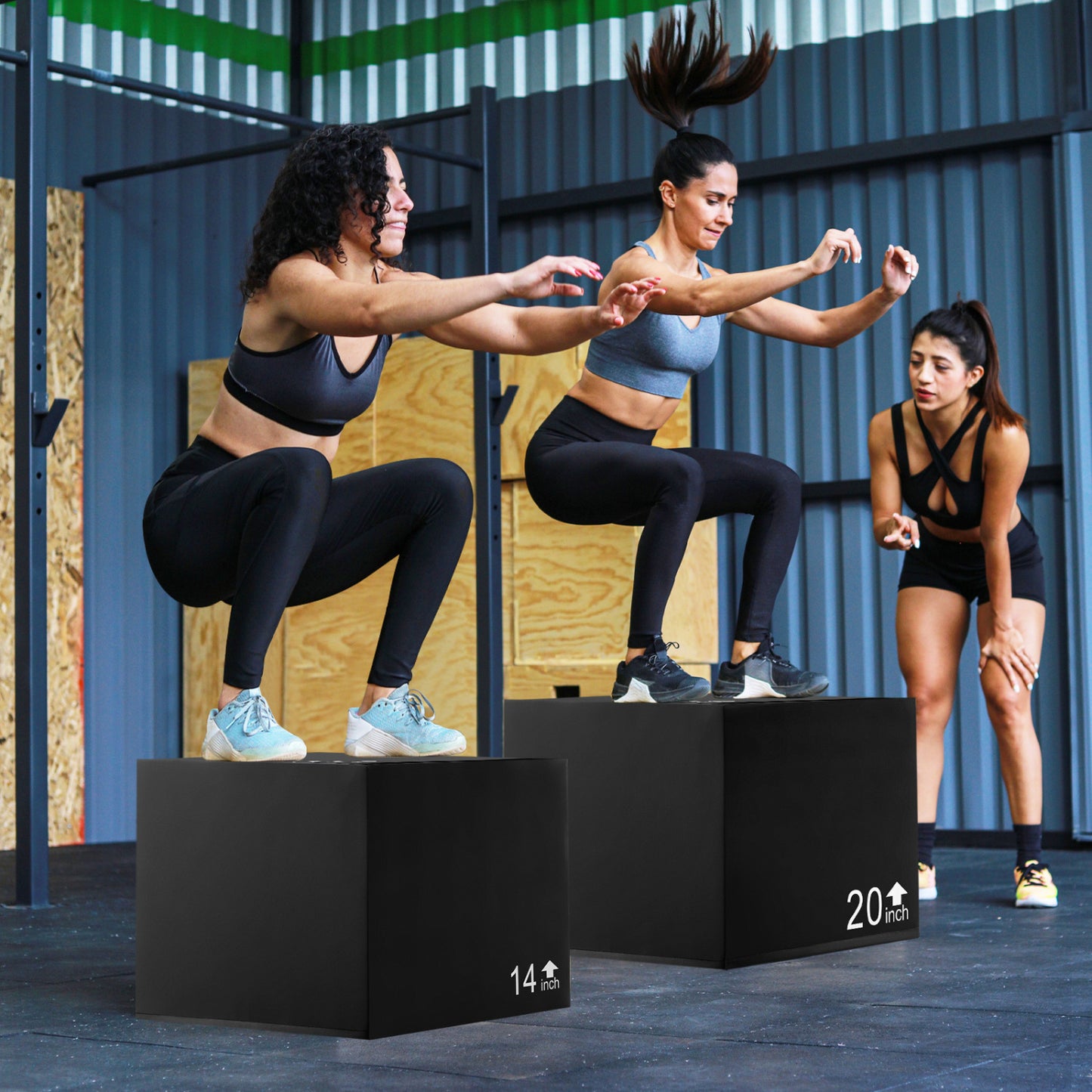 3 In 1 Foam Plyometric Box, 3 Heights, Easy Clean PU Cover, 30 inches Sport Equipments at Gallery Canada
