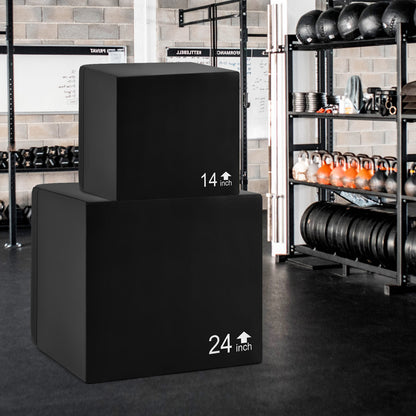 3 In 1 Foam Plyometric Box, 3 Heights, Easy Clean PU Cover, 30 inches Sport Equipments at Gallery Canada