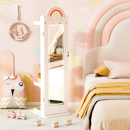 3 In 1 Kids Jewelry Cabinet, Freestanding Armoire, White Kids Vanities at Gallery Canada