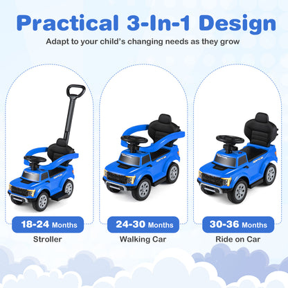 Licensed Ford Push Car for Toddlers Push & Pedal Ride On Toys at Gallery Canada