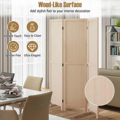 3 Panel Folding Room Divider for Home Office Bedroom Restaurant, Beige Room Dividers at Gallery Canada
