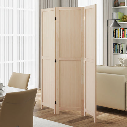 3 Panel Folding Room Divider for Home Office Bedroom Restaurant, Beige Room Dividers at Gallery Canada