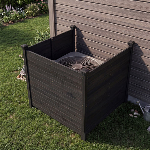 3-Panel Outdoor Privacy AC Fence