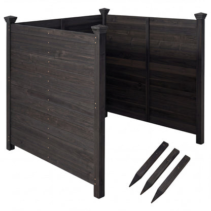 3-Panel Outdoor Privacy AC Fence