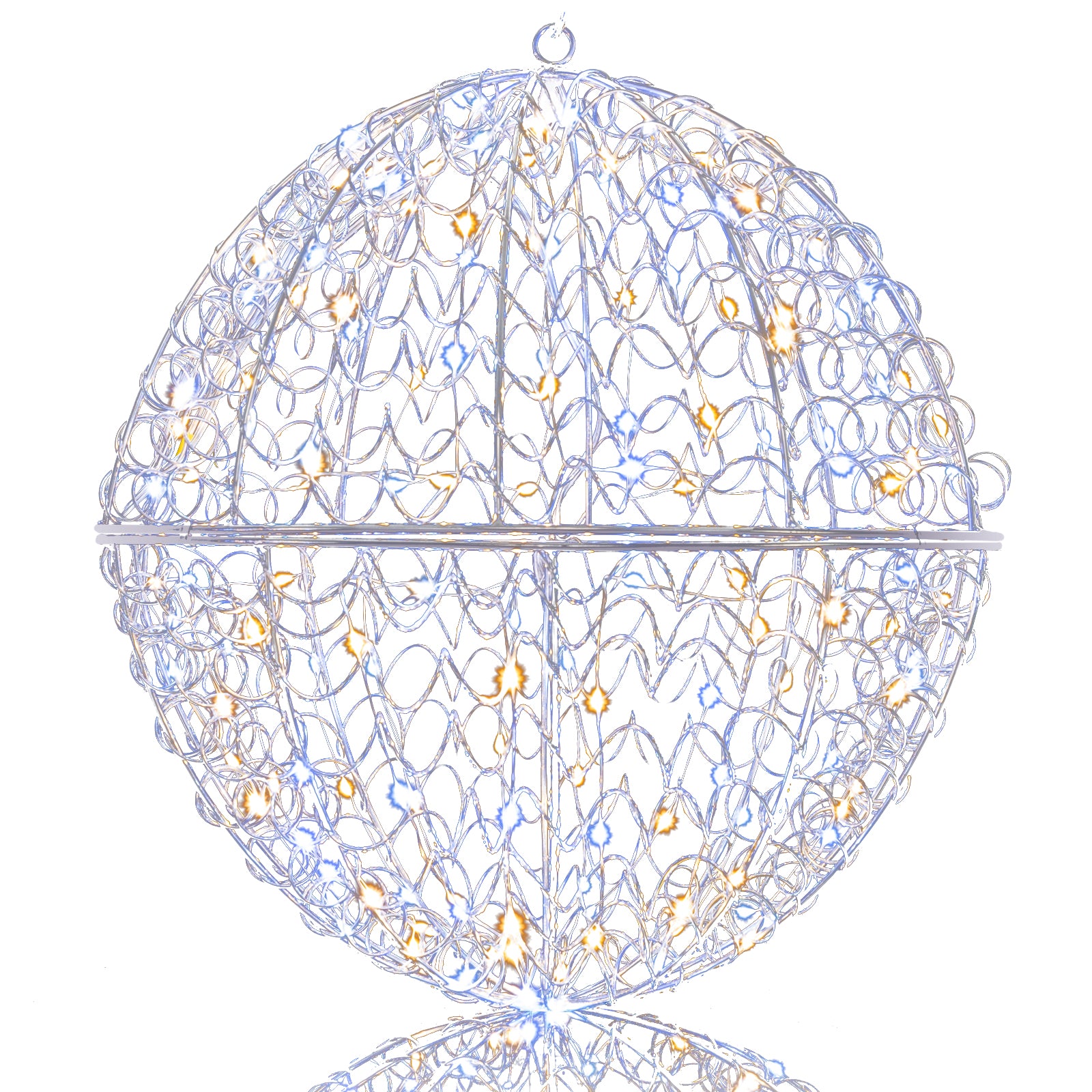 3 Pcs Large Christmas Balls, Metal Sphere Lights, 435 LEDs Christmas Decor & Accessories at Gallery Canada
