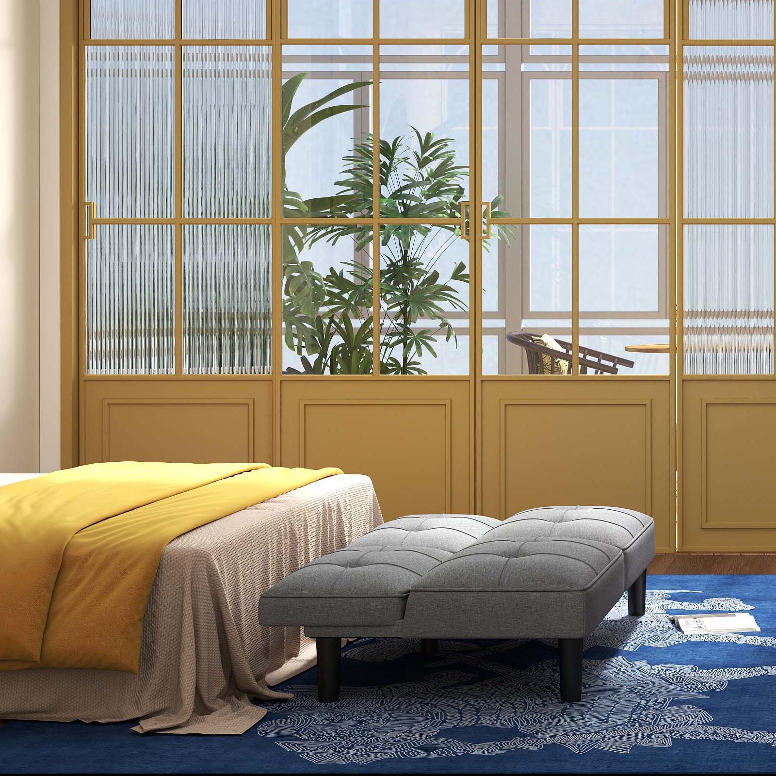 3-Piece Bedroom Bundle: Bedside Table with 3 Drawers+Modern Accent Chair+Convertible Folding Futon Sofa Bed Bedroom at Gallery Canada