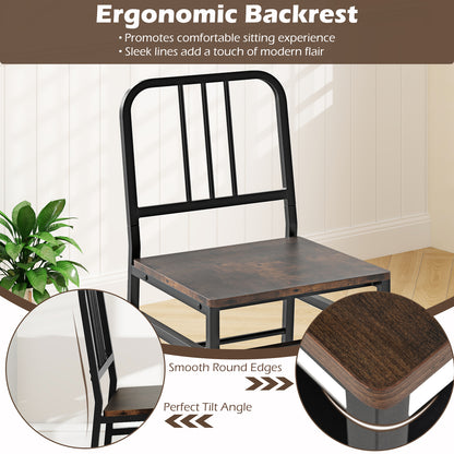 3-Piece Dining Table Set, Rectangular Kitchen Table, 2 Chairs, Brown Dining Room Sets at Gallery Canada